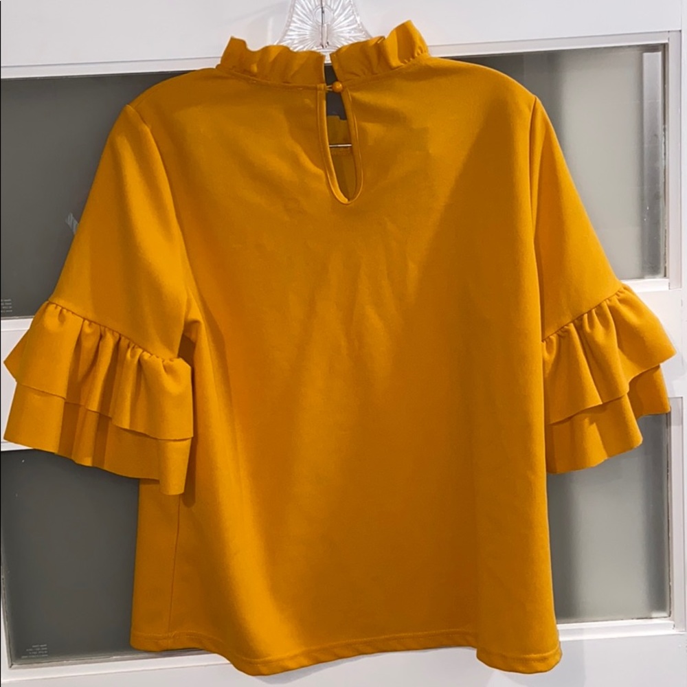 SheIn Ruffle Shirt Size Small - Picture 2 of 2